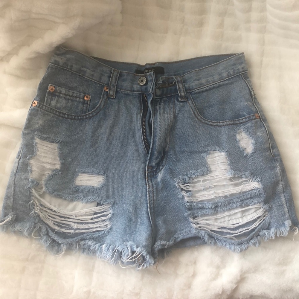 Denim shorts